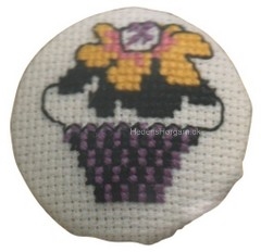 Knap Badges kit cupcake hvid gul